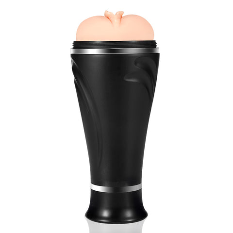 10 Vibrating Double Labia Male Masturbator