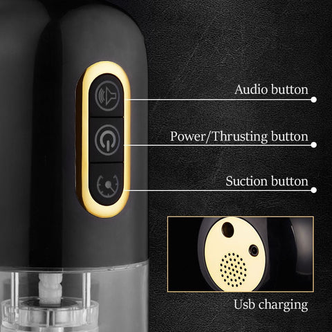 10 Thrusting Rotating 10 Sucking Automatic Male Oral Sex Masturbator